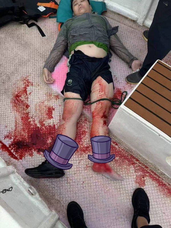 山东 威海 #血腥 #警方通报2025年8月1日15时20分许 威海 高新区怡园街道麻子港海钓观光码头附近一艘海上休闲船舶起火，船上共5人