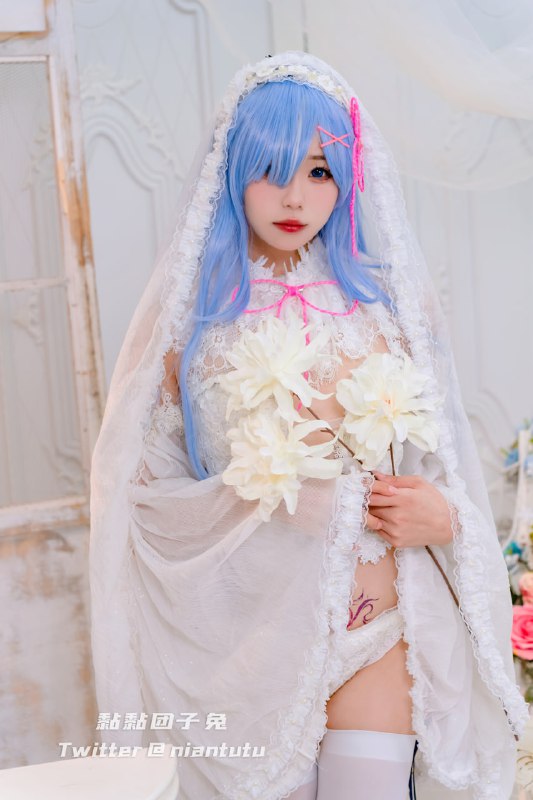 #咬一口兔娘ovo《ReZero 》——婚纱雷姆标签🏷:#白丝 #反差 #福利姬#咬一口兔娘ovo《ReZero 》——婚纱雷姆标签🏷:#白丝 #反差 #福利姬