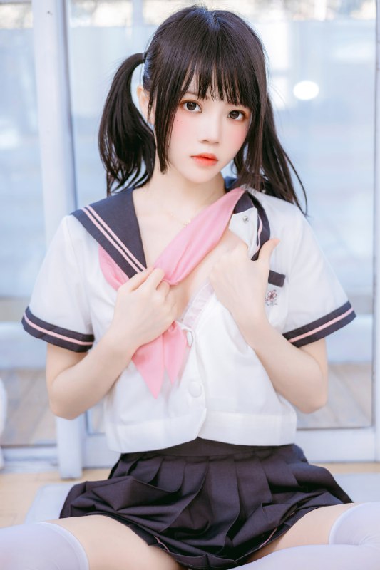 #桜桃喵雪糕标签🏷:#粉嫩 #少女 #白丝